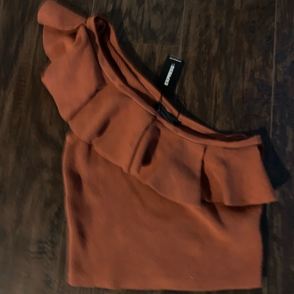 Express Rust Crop Top - Picture 2 of 5